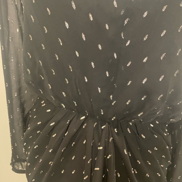 WHBM High-Low Clip-Dot Dress, Size 8 - Picture 5 of 5
